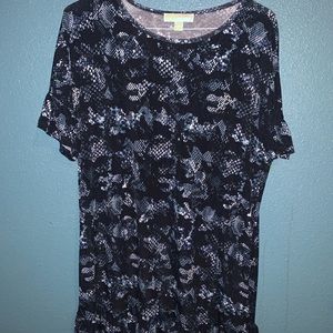 Michael kors blue snake print dress